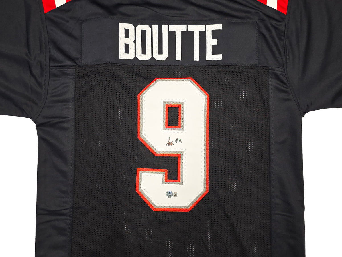New England Patriots Kayshon Boutte Autographed Blue Jersey Beckett BAS Witness Stock #261913