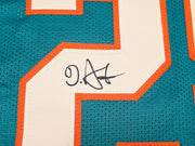 Miami Dolphins De'Von Achane Autographed Teal Jersey Beckett BAS Witness Stock #261450