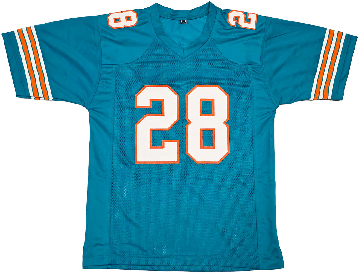 Miami Dolphins De'Von Achane Autographed Teal Jersey Beckett BAS Witness Stock #261450