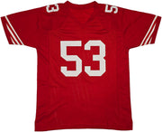 San Francisco 49ers NaVorro Bowman Autographed Red Jersey Beckett BAS Witness Stock #260073