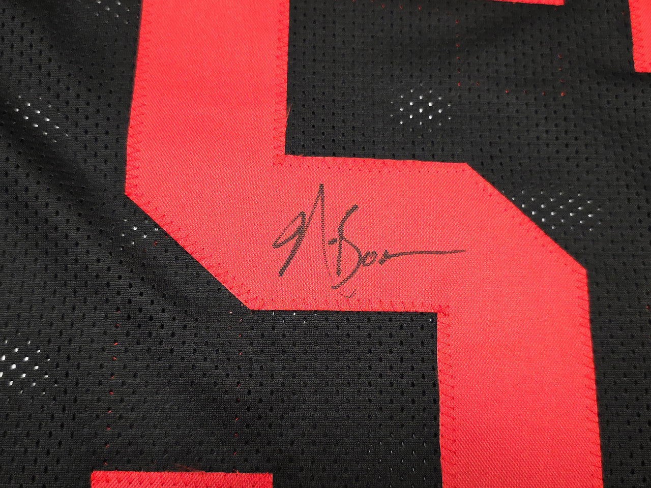 San Francisco 49ers NaVorro Bowman Autographed Black Jersey Beckett BAS Witness Stock #260074