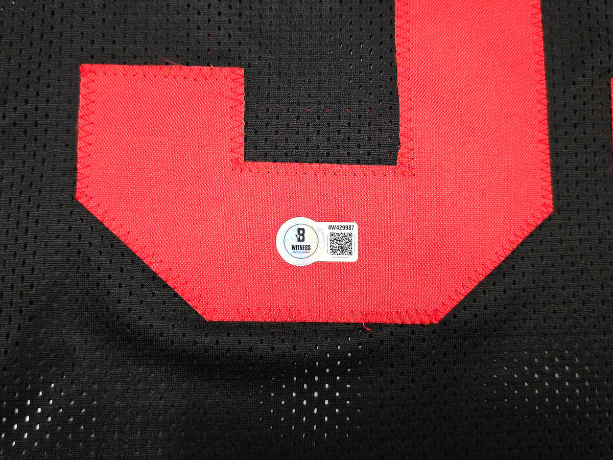 San Francisco 49ers NaVorro Bowman Autographed Black Jersey Beckett BAS Witness Stock #260074