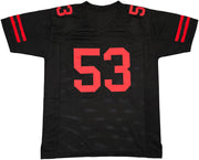 San Francisco 49ers NaVorro Bowman Autographed Black Jersey Beckett BAS Witness Stock #260074