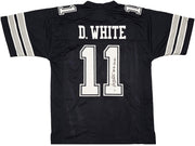 Dallas Cowboys Danny White Autographed Blue Jersey "SB XII Champs" Beckett BAS Witness Stock #260078