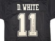 Dallas Cowboys Danny White Autographed Blue Jersey "SB XII Champs" Beckett BAS Witness Stock #260078
