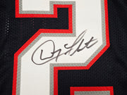 New England Patriots Doug Flutie Autographed Blue Jersey Beckett BAS Witness Stock #260076