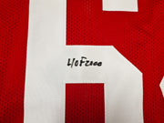 San Francisco 49ers Dave Wilcox Autographed Red Jersey "HOF 2000" Beckett BAS QR Stock #261917