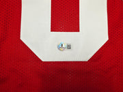 San Francisco 49ers Dave Wilcox Autographed Red Jersey "HOF 2000" Beckett BAS QR Stock #261917