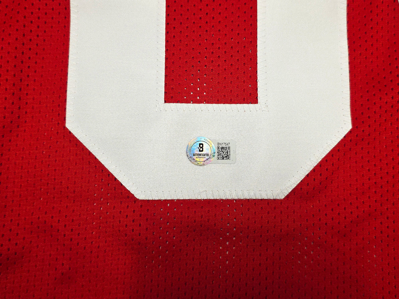 San Francisco 49ers Dave Wilcox Autographed Red Jersey "HOF 2000" Beckett BAS QR Stock #261917