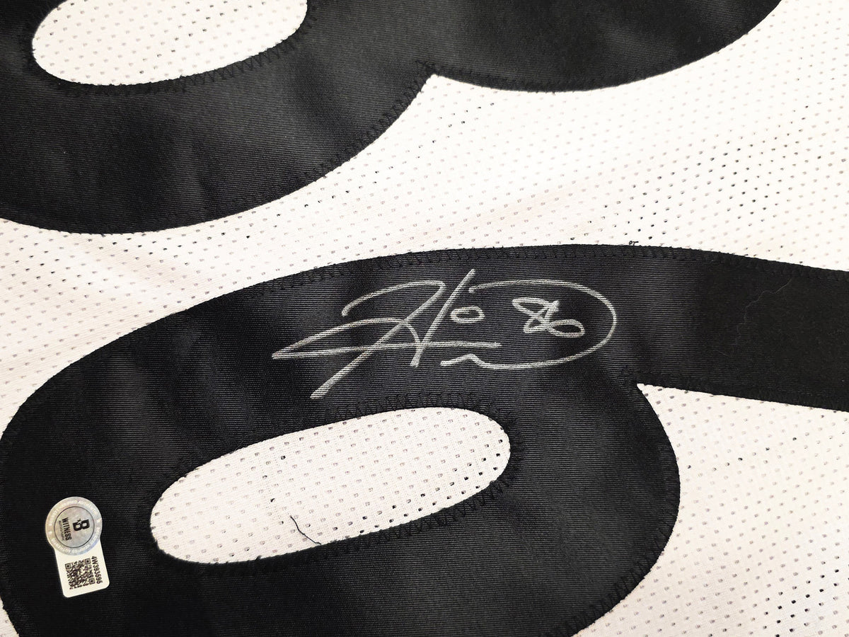 Pittsburgh Steelers Hines Ward Autographed White Jersey Beckett BAS Witness Stock #261911