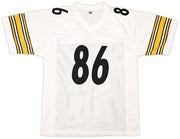 Pittsburgh Steelers Hines Ward Autographed White Jersey Beckett BAS Witness Stock #261911