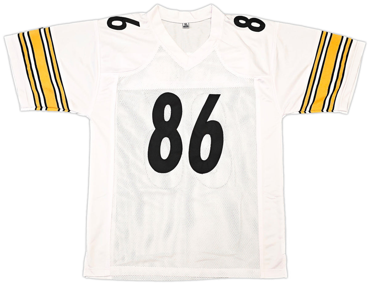 Pittsburgh Steelers Hines Ward Autographed White Jersey Beckett BAS Witness Stock #261911
