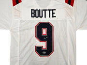 New England Patriots Kayshon Boutte Autographed White Jersey Beckett BAS Witness Stock #261914