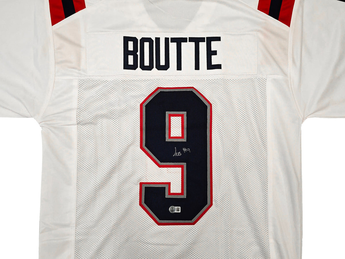 New England Patriots Kayshon Boutte Autographed White Jersey Beckett BAS Witness Stock #261914