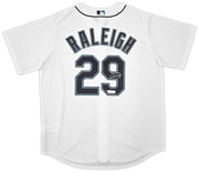Seattle Mariners Cal Raleigh Autographed White Nike Jersey Size L Fanatics & MLB Holo Stock #261867