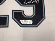 Seattle Mariners Cal Raleigh Autographed White Nike Jersey Size L Fanatics & MLB Holo Stock #261867