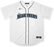 Seattle Mariners Cal Raleigh Autographed White Nike Jersey Size L Fanatics & MLB Holo Stock #261867