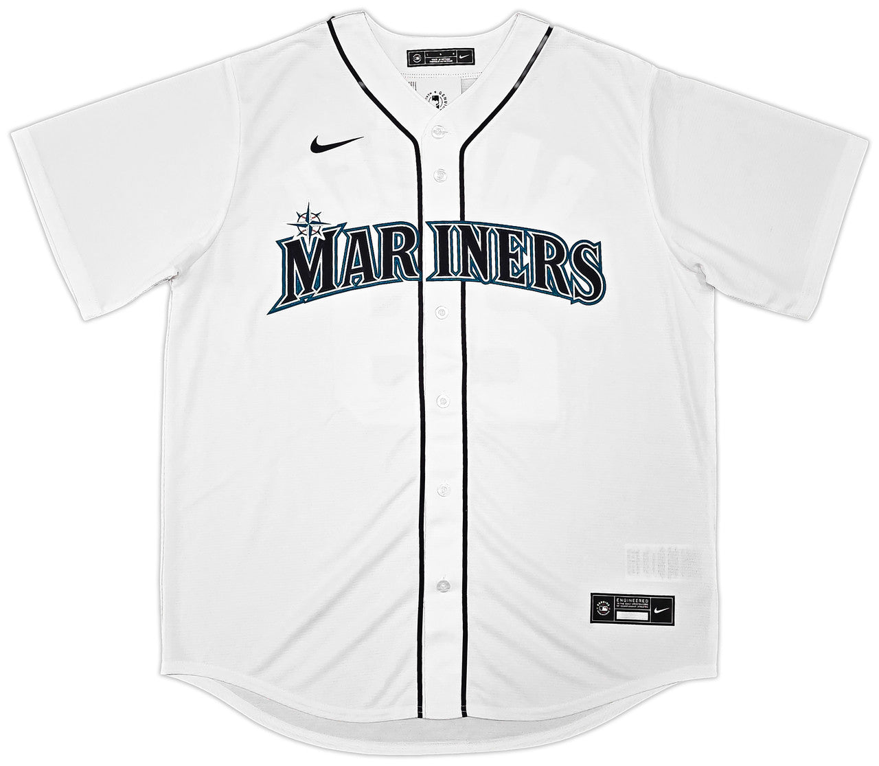 Seattle Mariners Cal Raleigh Autographed White Nike Jersey Size L Fanatics & MLB Holo Stock #261867