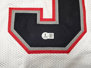 New England Patriots Milton Williams Autographed White Jersey Beckett BAS Witness Stock #261850