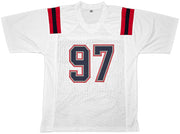 New England Patriots Milton Williams Autographed White Jersey Beckett BAS Witness Stock #261850