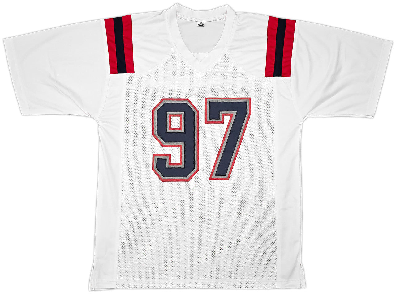 New England Patriots Milton Williams Autographed White Jersey Beckett BAS Witness Stock #261850