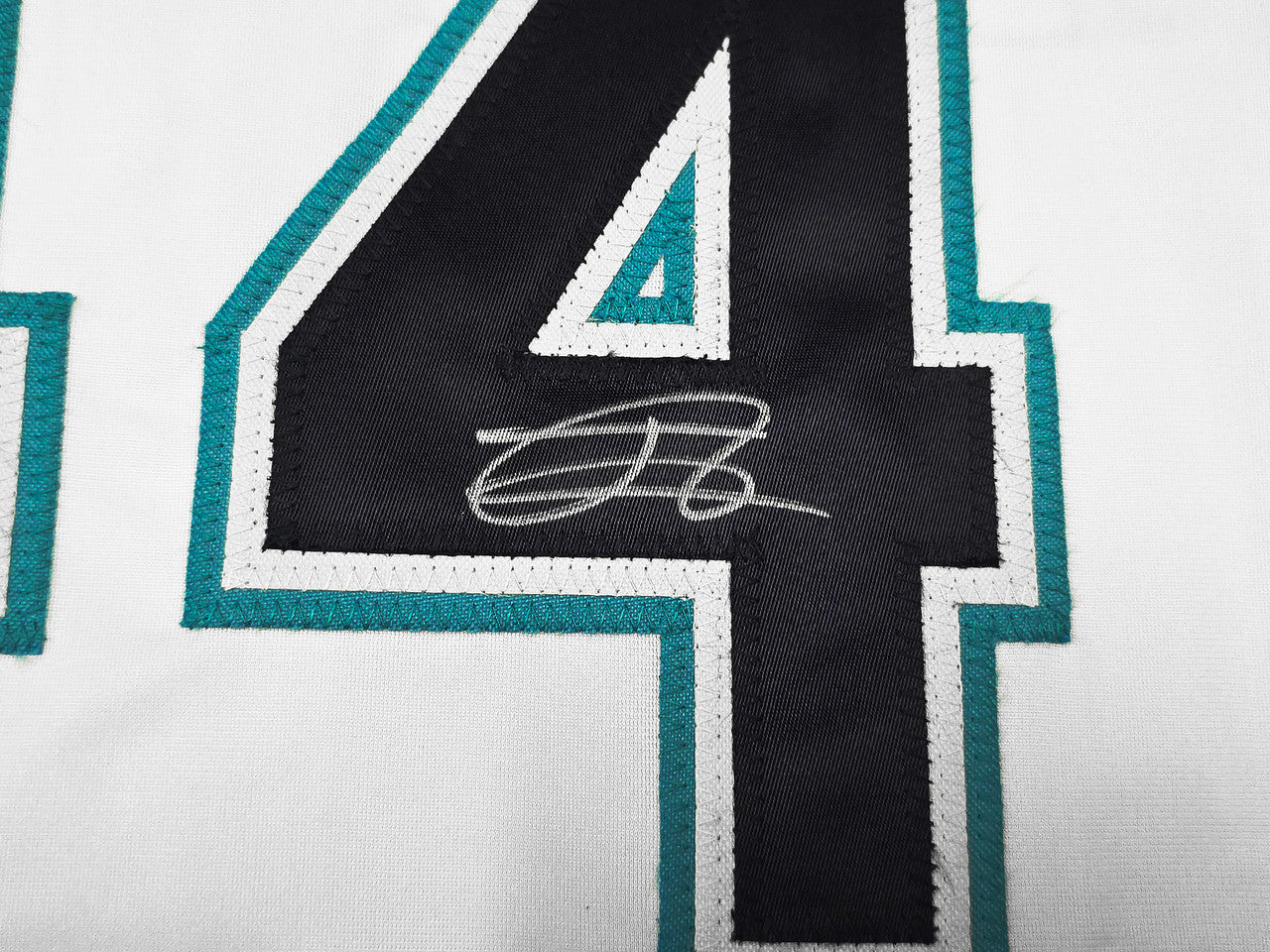 Seattle Mariners Julio Rodriguez Autographed White Jersey Beckett BAS QR Stock #261866
