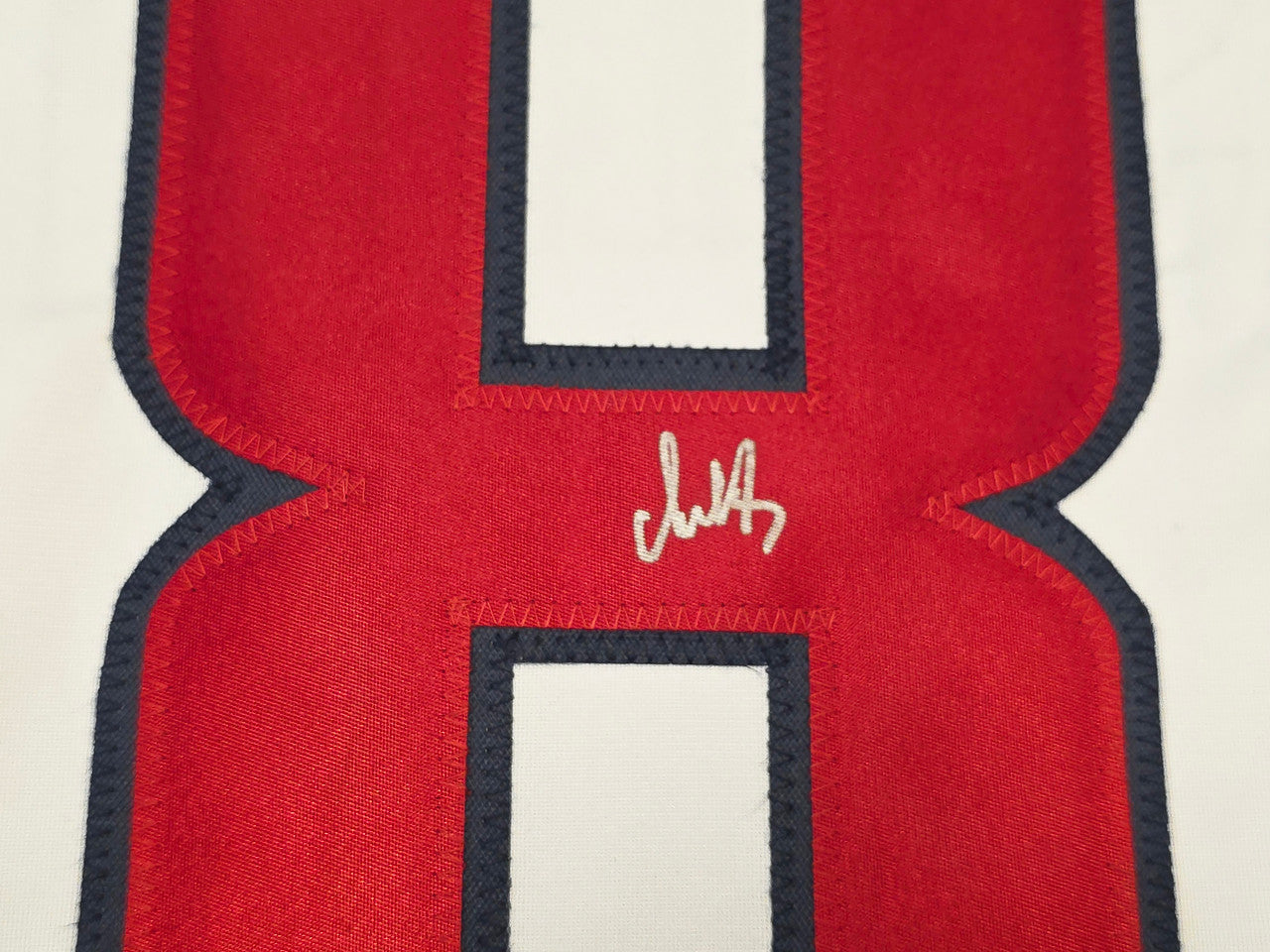 Washington Capitals Alex Ovechkin Autographed White Jersey Beckett BAS QR Stock #261918