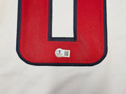Washington Capitals Alex Ovechkin Autographed White Jersey Beckett BAS QR Stock #261918