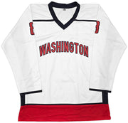 Washington Capitals Alex Ovechkin Autographed White Jersey Beckett BAS QR Stock #261918