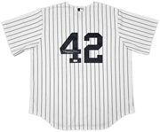 New York Yankees Mariano Rivera Autographed White Pinstripe Nike Jersey Size XL "HOF 2019" Beckett BAS QR Stock #261403