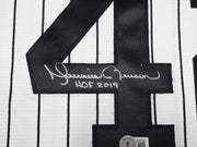 New York Yankees Mariano Rivera Autographed White Pinstripe Nike Jersey Size XL "HOF 2019" Beckett BAS QR Stock #261403