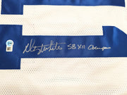 Dallas Cowboys Danny White Autographed White Jersey "SB XII Champs" Beckett BAS Witness Stock #261515
