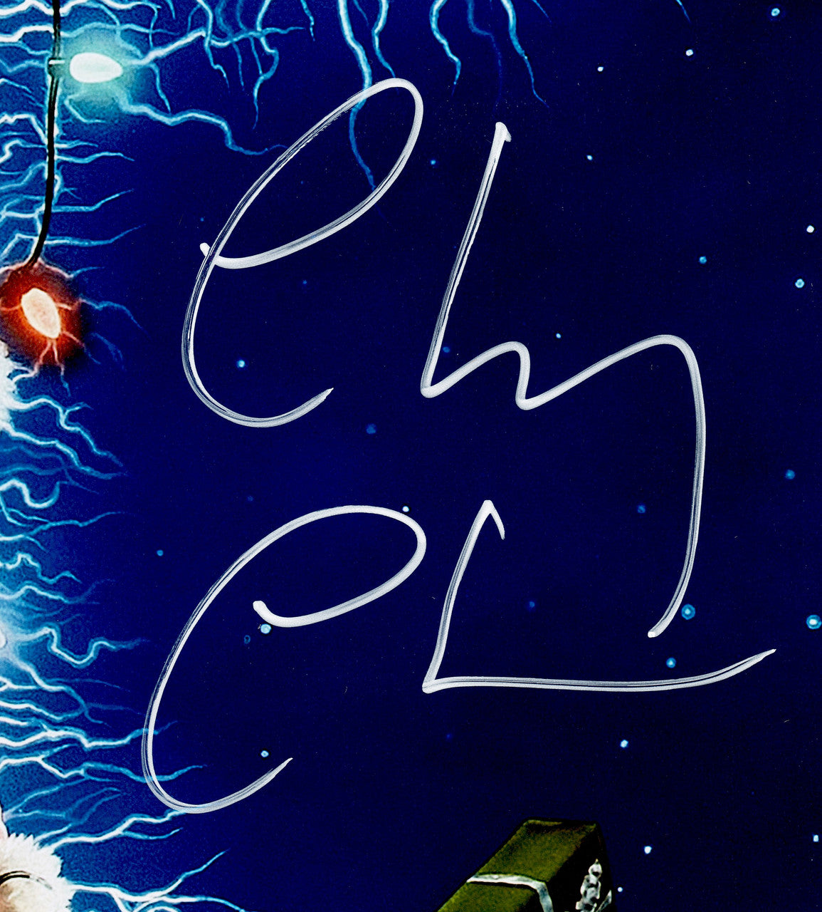 Chevy Chase Autographed 11x17 Movie Poster Christmas Vacation Clark Griswold (In White) Beckett BAS QR Stock #261967