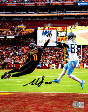 Mike Sainristil Autographed 8x10 Photo Washington Commanders Beckett BAS Witness Stock #261968