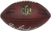 Barry Sanders Autographed Official NFL Leather Game Prepped Football Detroit Lions Beckett BAS QR Stock #260174