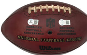 Barry Sanders Autographed Official NFL Leather Game Prepped Football Detroit Lions Beckett BAS QR Stock #260174