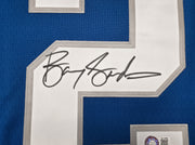 Detroit Lions Barry Sanders Autographed Blue Authentic Mitchell & Ness 1996 NFL Legacy Throwback Jersey Size 52 Beckett BAS QR Stock #260155