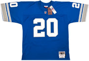 Detroit Lions Barry Sanders Autographed Blue Authentic Mitchell & Ness 1996 NFL Legacy Throwback Jersey Size 52 Beckett BAS QR Stock #260155