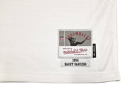 Detroit Lions Barry Sanders Autographed White Authentic Mitchell & Ness 1996 NFL Legacy Throwback Jersey Size 48 Beckett BAS QR Stock #260154