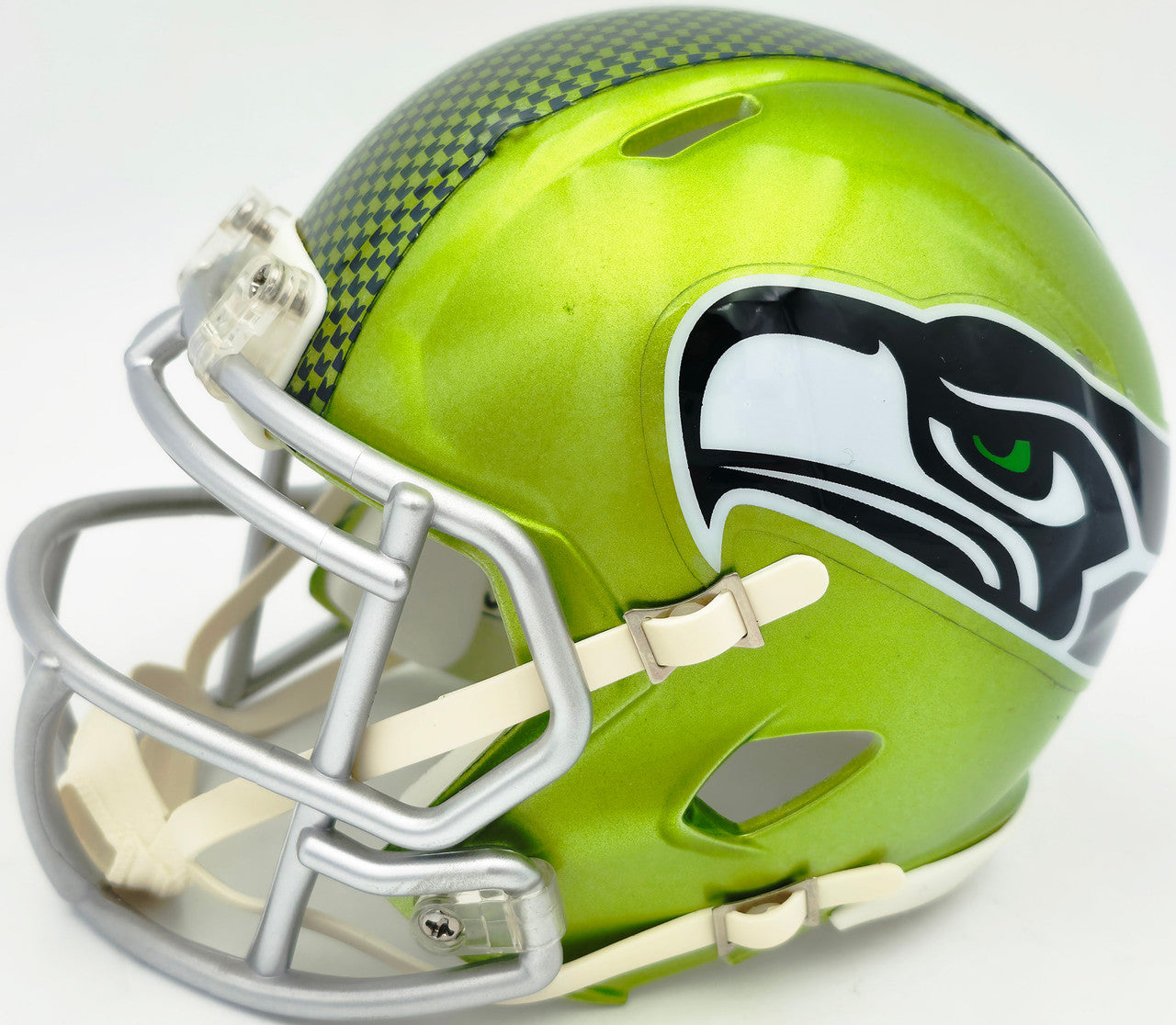 Malcolm Smith Autographed Seattle Seahawks Flash Green Speed Mini Helmet "SB LXVIII MVP" Beckett BAS Witness Stock #262122