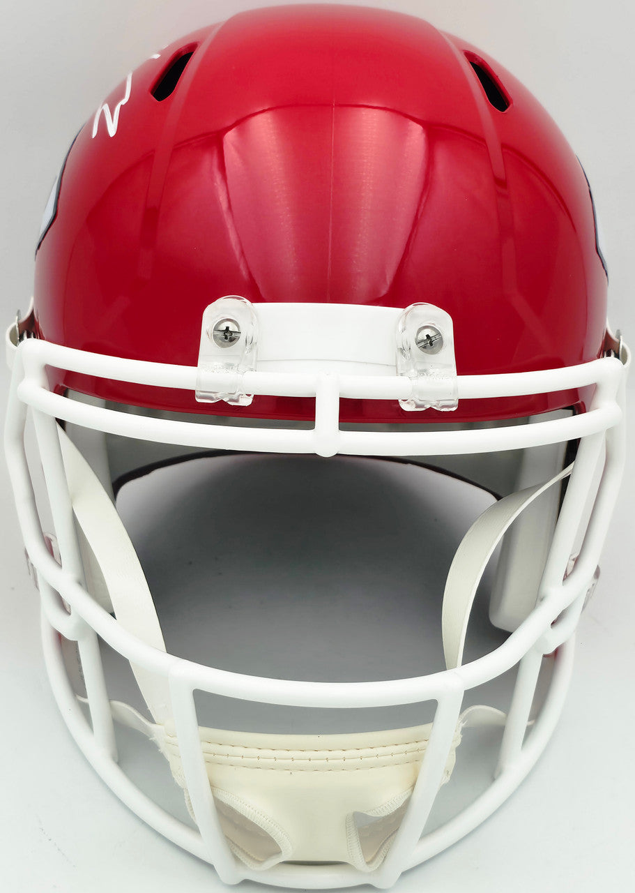 Kenneth Walker III Autographed Kansas City Chiefs Red Full Size Speed Replica Helmet Beckett BAS Witness Stock #262127