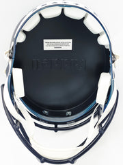 Kenneth Walker III Autographed Seattle Seahawks Blue Full Size SB LX Champions Logo Speed Replica Helmet "SB LX MVP" Beckett BAS Witness Stock #262129