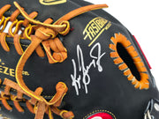 Ken Griffey Jr. Autographed Black Rawlings Heart of the Hide Signature Model Baseball Fielding Glove Seattle Mariners Beckett BAS Witness Stock #262142