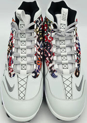 Ken Griffey Jr. Autographed White Nike Griffey 2 Mcs Jackie Robinson Day Baseball Cleats Seattle Mariners Size 11.5 Beckett BAS Witness Stock #262143