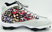 Ken Griffey Jr. Autographed White Nike Griffey 2 Mcs Jackie Robinson Day Baseball Cleats Seattle Mariners Size 11.5 Beckett BAS Witness Stock #262143