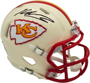 Kenneth Walker III Autographed Kansas City Chiefs Cream Retro Speed Mini Helmet Beckett BAS Witness Stock #262137
