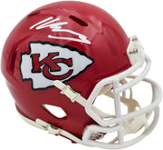 Kenneth Walker III Autographed Kansas City Chiefs Red Speed Mini Helmet Beckett BAS Witness Stock #262139