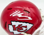 Kenneth Walker III Autographed Kansas City Chiefs Red Speed Mini Helmet Beckett BAS Witness Stock #262139