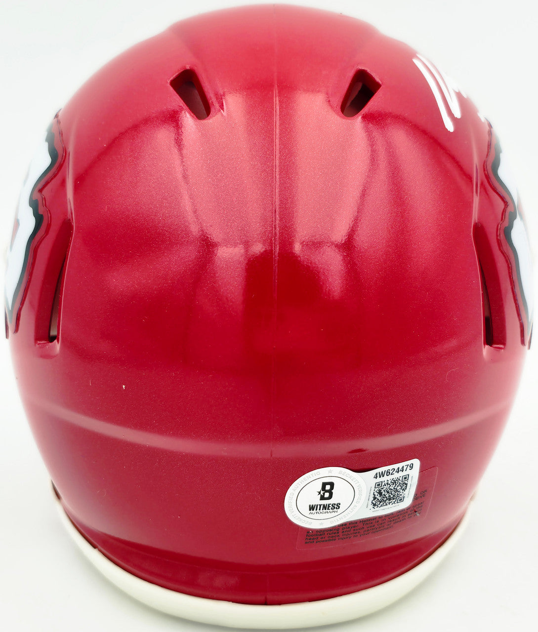 Kenneth Walker III Autographed Kansas City Chiefs Red Speed Mini Helmet Beckett BAS Witness Stock #262139