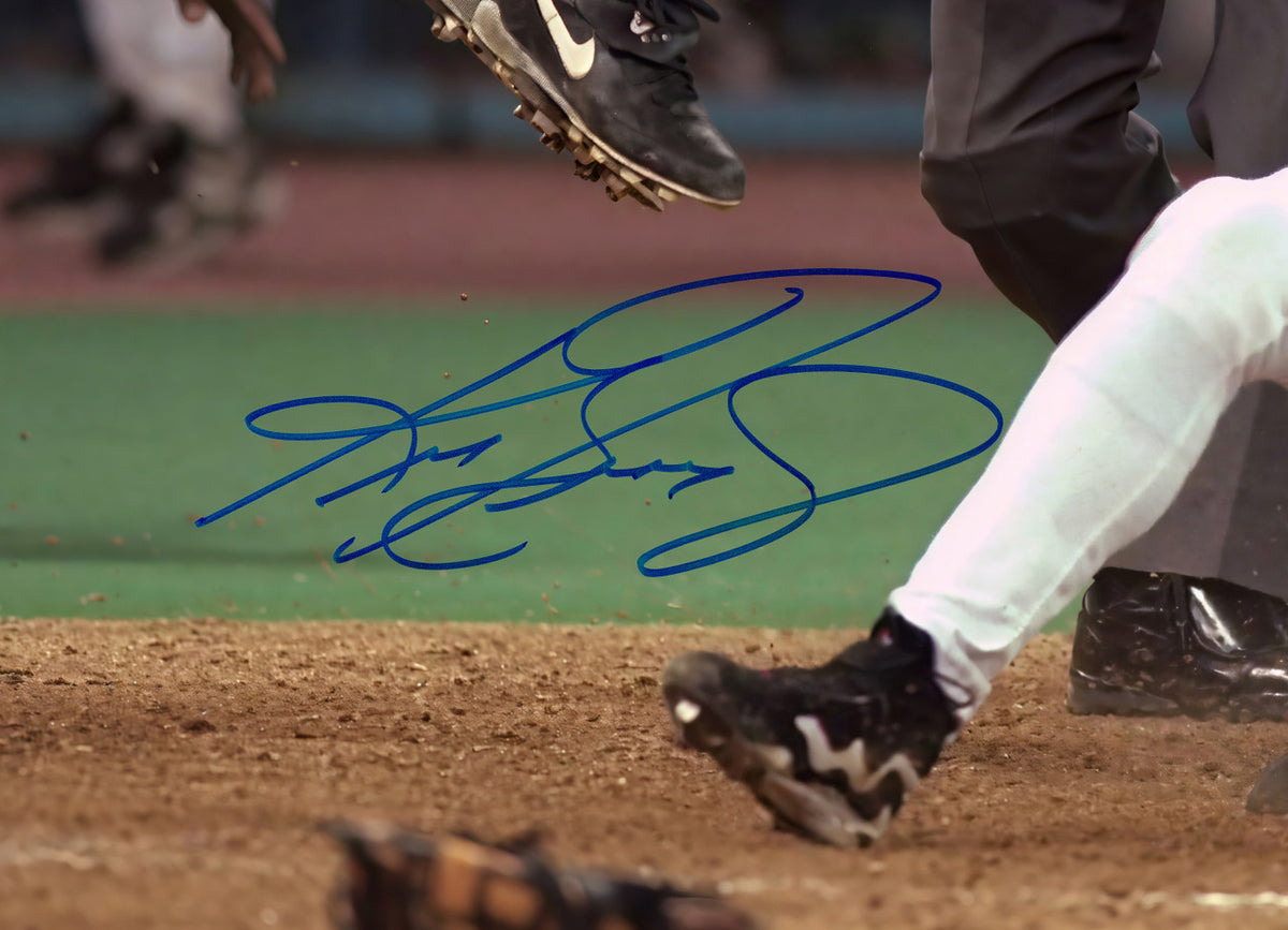 Ken Griffey Jr. Autographed 16x20 Photo Seattle Mariners "The Slide" Beckett BAS Witness Stock #262146